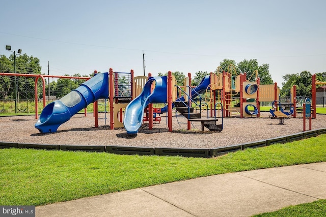 view of community jungle gym