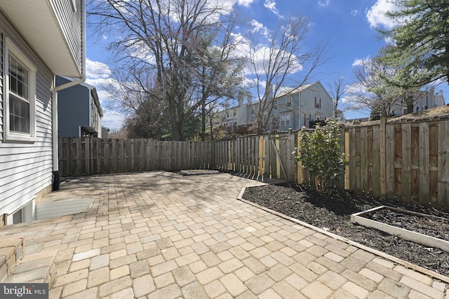 view of patio / terrace with a fenced backyard