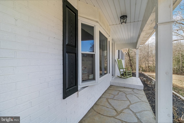 view of patio / terrace featuring a porch