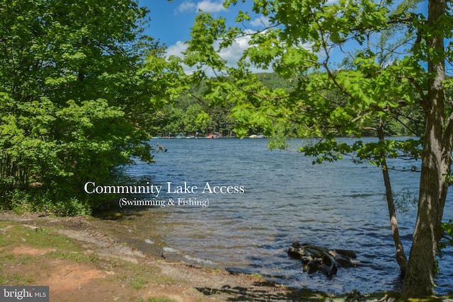 property view of water