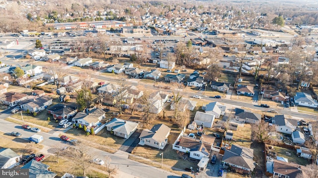 bird's eye view featuring a residential view