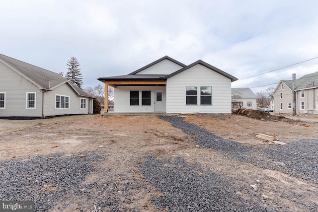 view of rear view of property