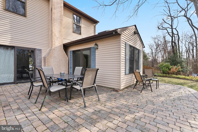 view of patio / terrace featuring outdoor dining area