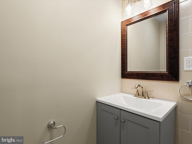 bathroom featuring vanity