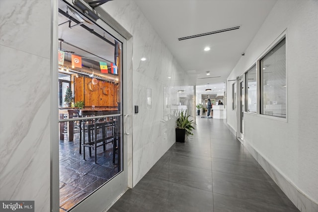 hallway with visible vents