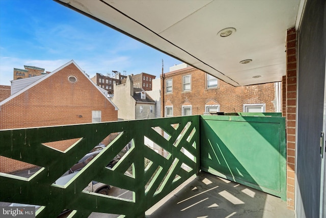 view of balcony