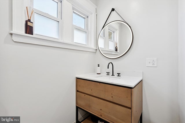 bathroom featuring vanity