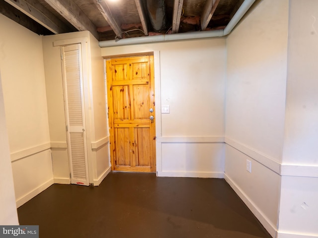 interior space with concrete flooring