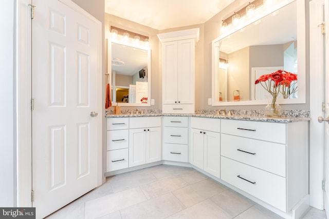 1052 Cedar Mill Ln, West Chester, PA 19382 - bathroom featuring tile patterned floors and vanity