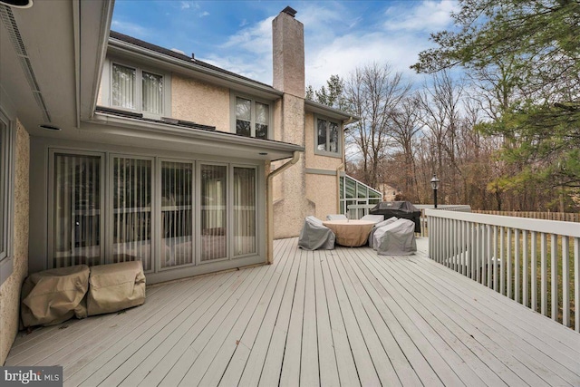 view of wooden terrace