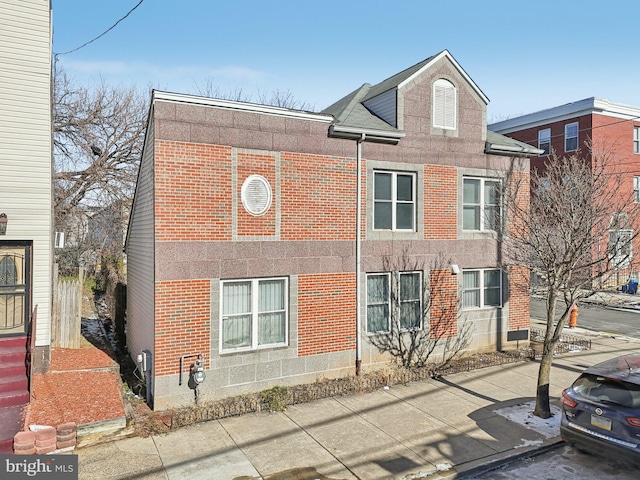 multi unit property with brick siding