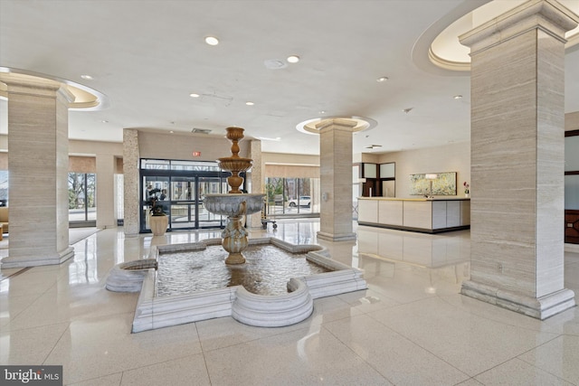 view of community lobby