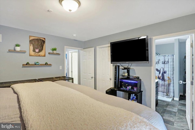 bedroom with ensuite bathroom