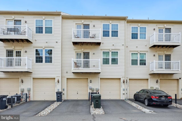 exterior space featuring driveway and a garage