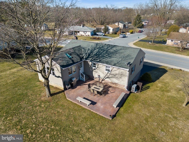 drone / aerial view featuring a residential view