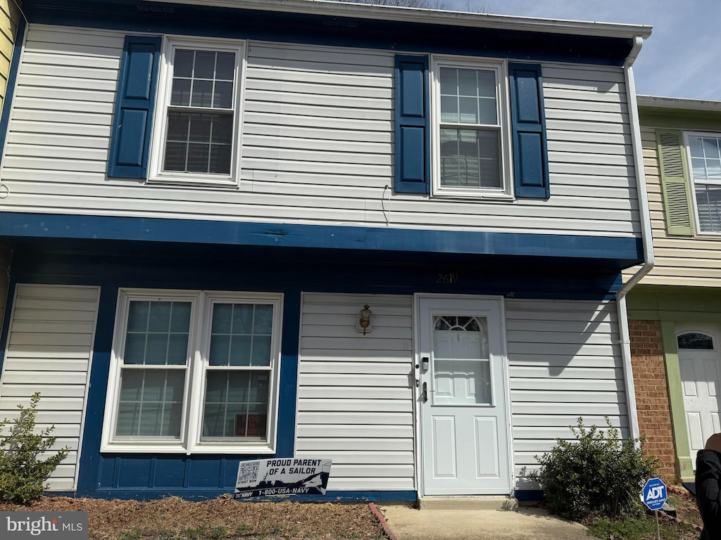 view of front of property with brick siding