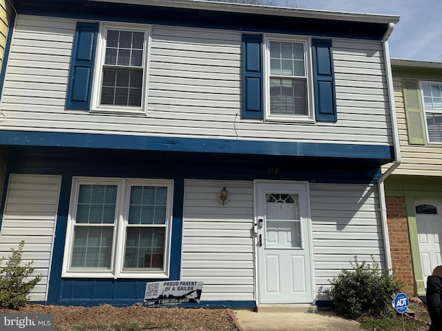 view of front of property with brick siding