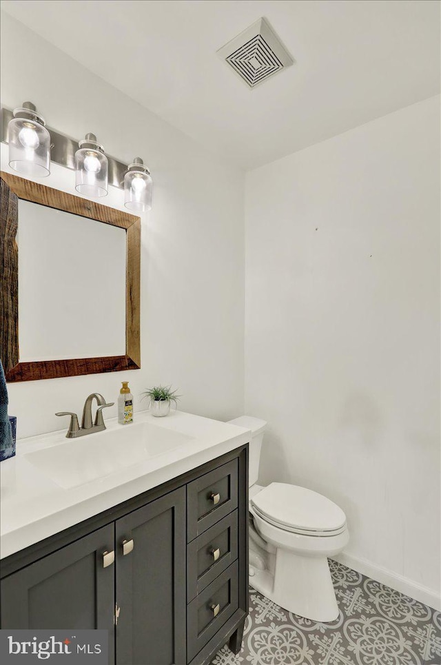 5 Westpointe Dr, Ephrata, PA 17522 - bathroom with toilet, vanity, tile patterned flooring, and baseboards