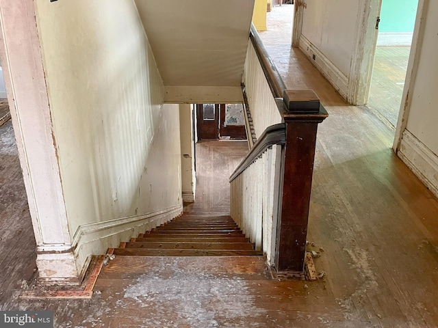 view of stairway