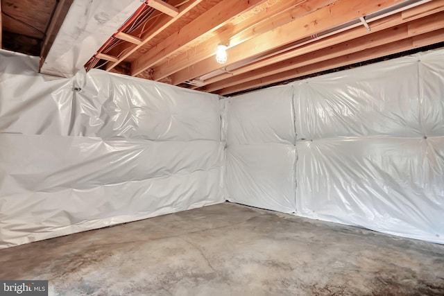 below grade area featuring crawl space