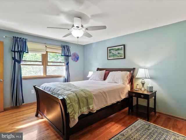 731 Fayette St, Cumberland, MD 21502 - bedroom with ceiling fan, baseboards, and light wood-style floors