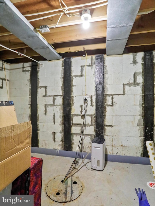 731 Fayette St, Cumberland, MD 21502 - view of unfinished below grade area