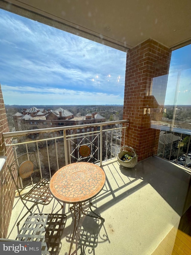 view of balcony