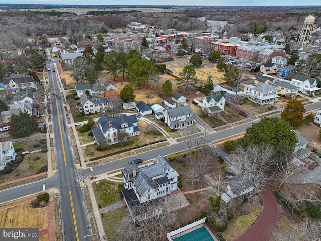 bird's eye view featuring a residential view