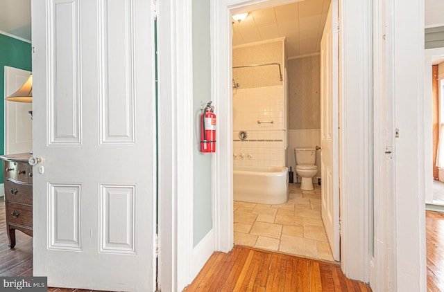 interior space featuring wood finished floors