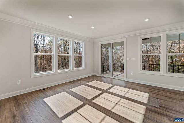 interior space featuring a healthy amount of sunlight and visible vents