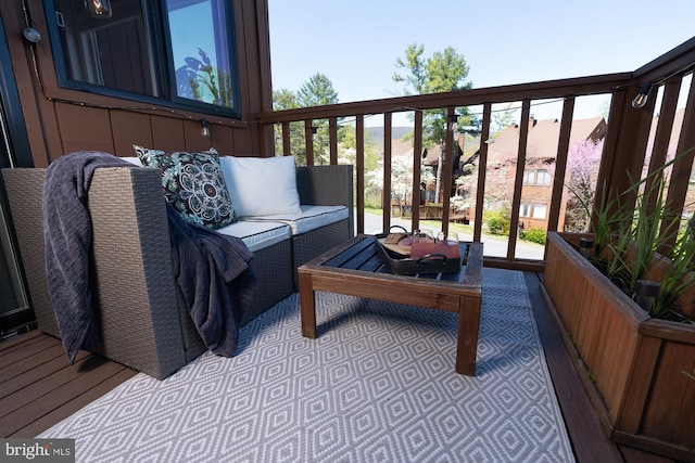 balcony with an outdoor living space