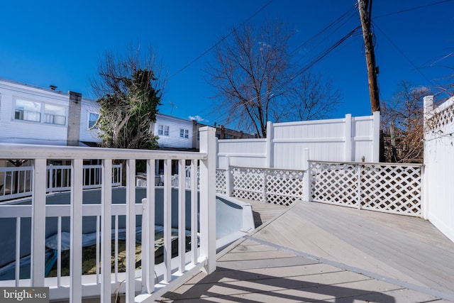 deck with fence