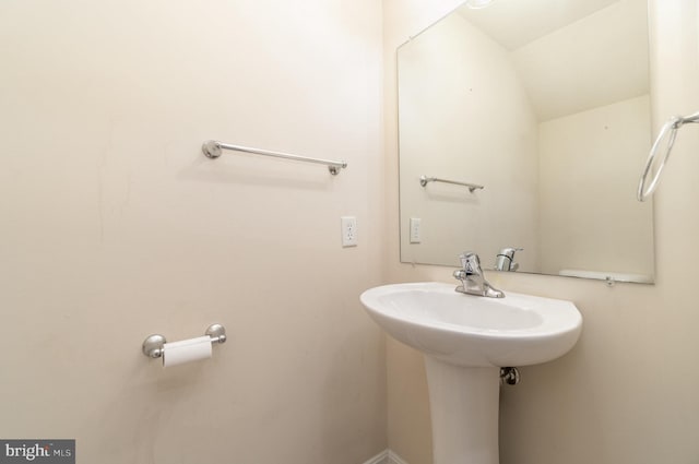 bathroom with a sink