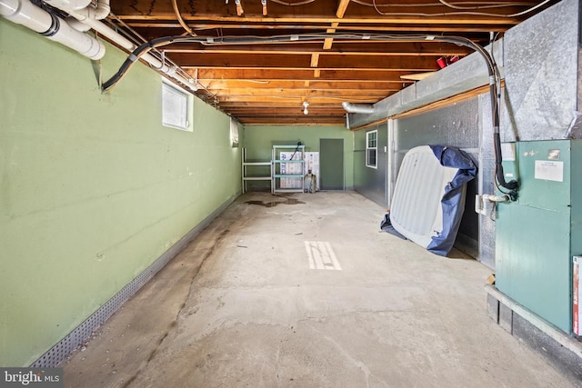 view of basement
