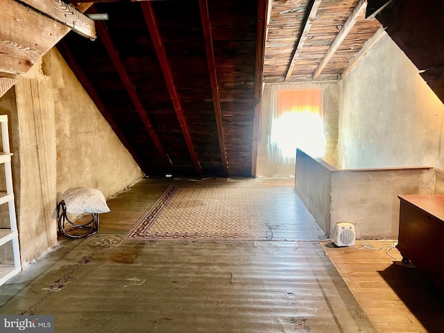 view of attic