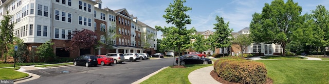 view of street featuring curbs and sidewalks