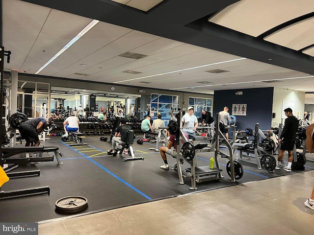 view of exercise room