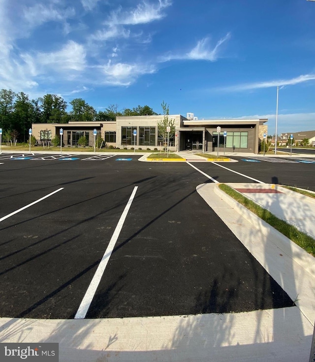 view of uncovered parking lot