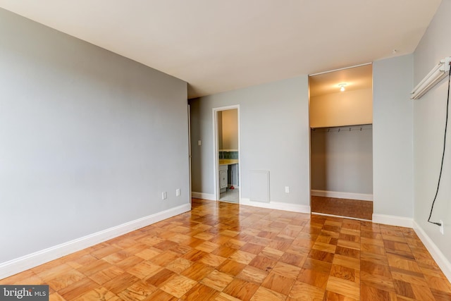 interior space with baseboards