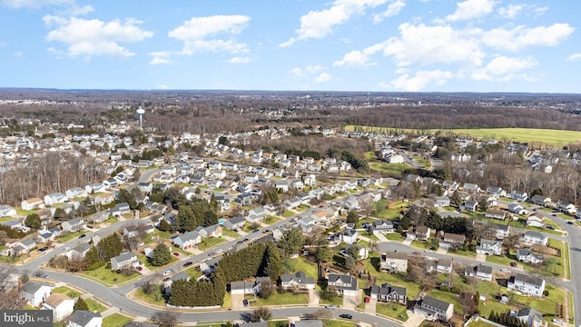 drone / aerial view featuring a residential view