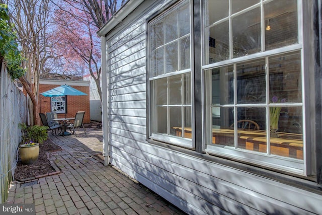 view of patio / terrace featuring outdoor dining area