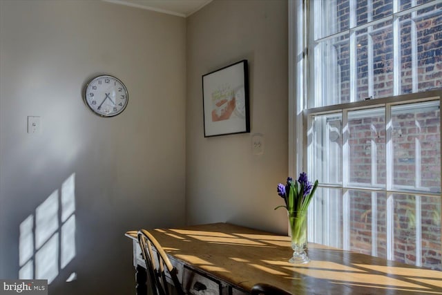 view of dining room