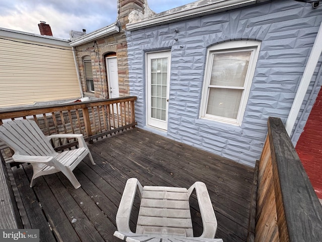 view of wooden terrace