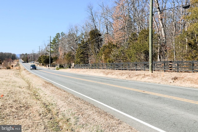 view of road