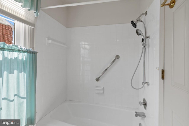 bathroom with shower / bathing tub combination