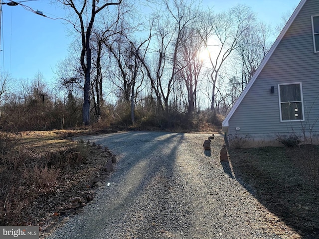 view of road