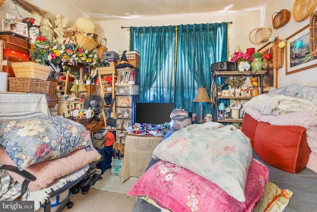 bedroom featuring carpet flooring