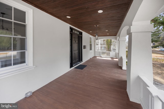 view of patio / terrace featuring a porch