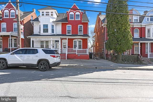 view of front of property featuring central AC