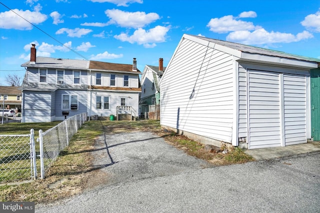 exterior space with fence